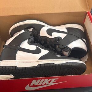 Nike Red and White Shoe Box with Swoosh Logo